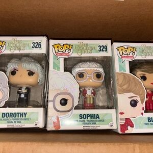 Funko Pop! The Golden Girls Vinyl Figures - Dorothy, Sophia, and Blanche